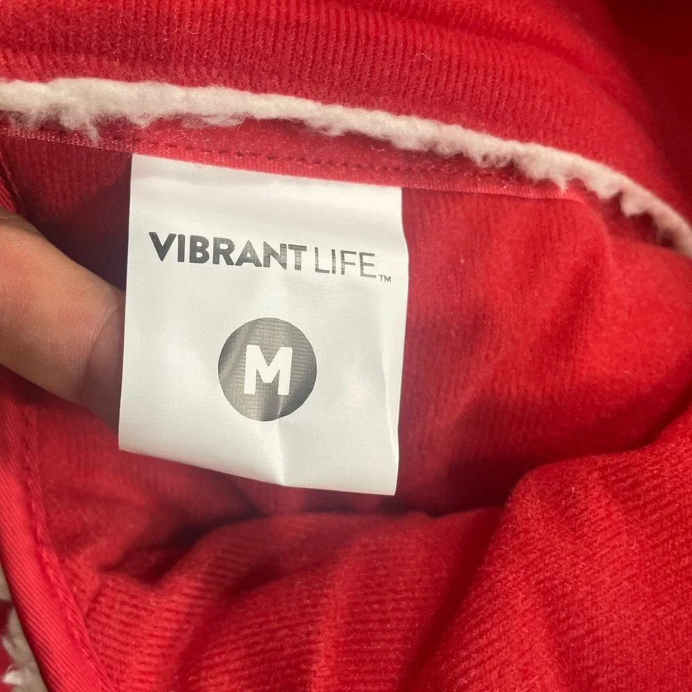 Vibrant Life Sherpa Contrast Yoke Quilted Pet Jacket NEW!